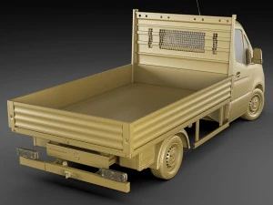mercedes sprinter 2018 pickup 3D Model