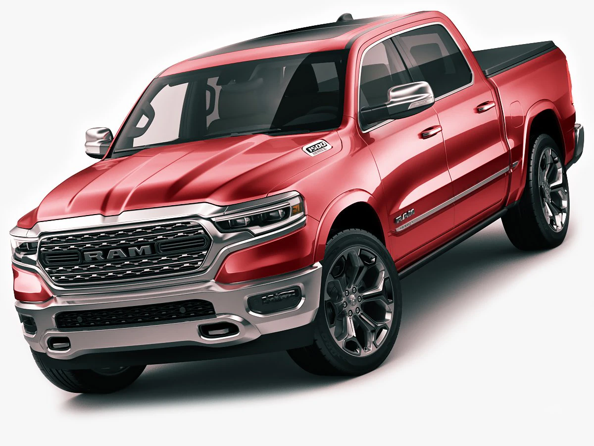 ram 1500 limited 2019 3D Model .c4d .max .obj .3ds .fbx .stl .blend 