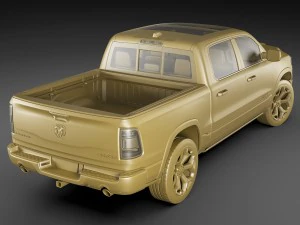 ram 1500 limited 2019 3D Model