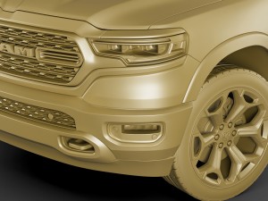 ram 1500 limited 2019 Modelo 3D