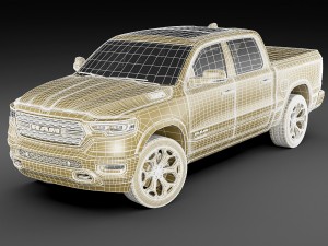 ram 1500 limited 2019 Modelo 3D