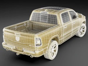 ram 1500 limited 2019 3D Model