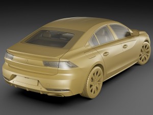 peugeot 508 gt and allure 3Dモデル