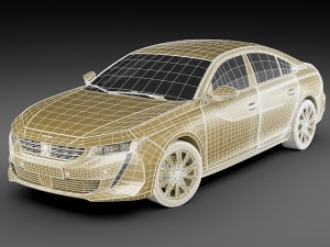 peugeot 508 gt and allure 3Dモデル