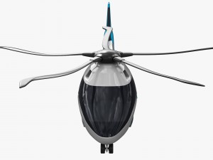 generic future helicopter Model 3D