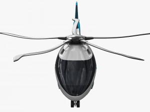 generic future helicopter 3D Model