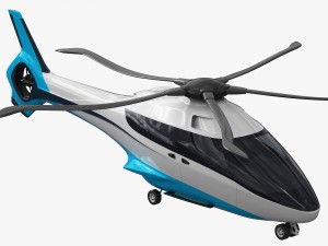 generic future helicopter Model 3D