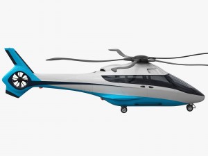 generic future helicopter Model 3D