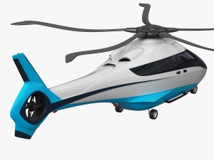 generic future helicopter Model 3D