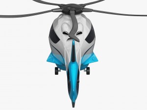 generic future helicopter Model 3D