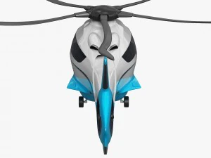 generic future helicopter 3D Model
