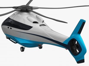generic future helicopter Model 3D