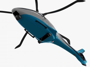 generic future helicopter Model 3D