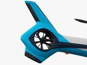 generic future helicopter Model 3D