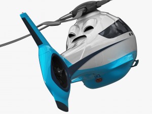 generic future helicopter Model 3D