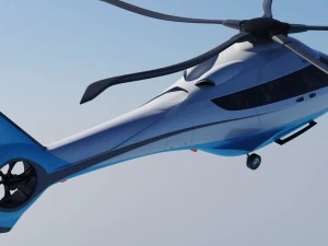 generic future helicopter 3D Model