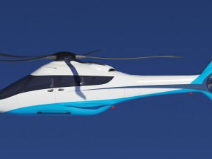 generic future helicopter Model 3D