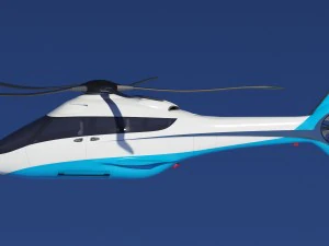 generic future helicopter 3D Model