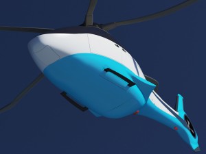 generic future helicopter Model 3D