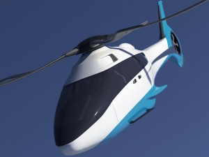 generic future helicopter Model 3D