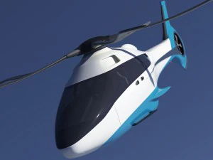generic future helicopter 3D Model