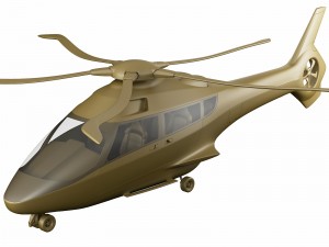 generic future helicopter Model 3D