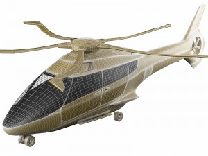 generic future helicopter Model 3D