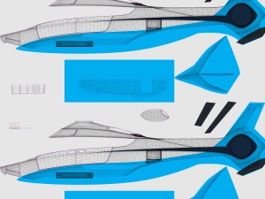 generic future helicopter Model 3D