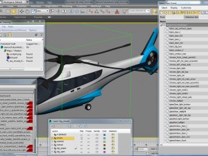 generic future helicopter Model 3D