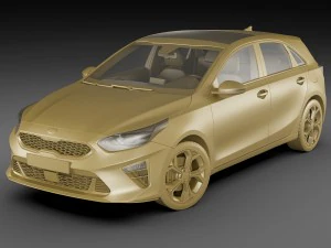 kia ceed 2019 3D Model