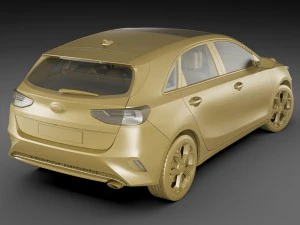 kia ceed 2019 3D Model