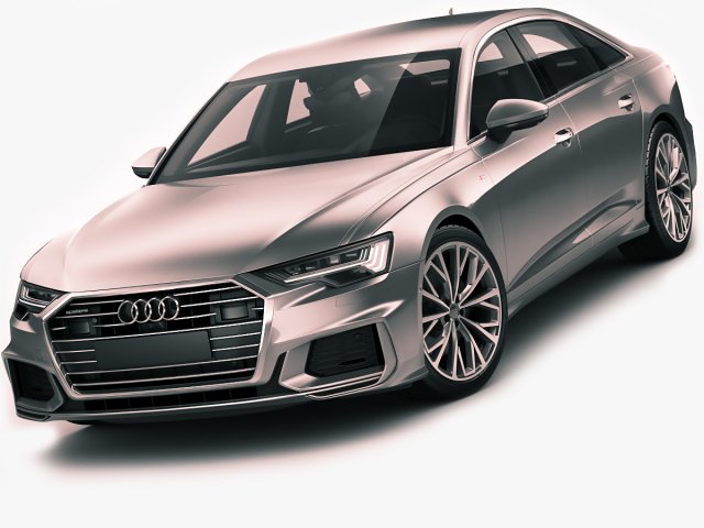audi a6 2019 s-line 3D मॉडल .c4d .max .obj .3ds .fbx .stl .blend 