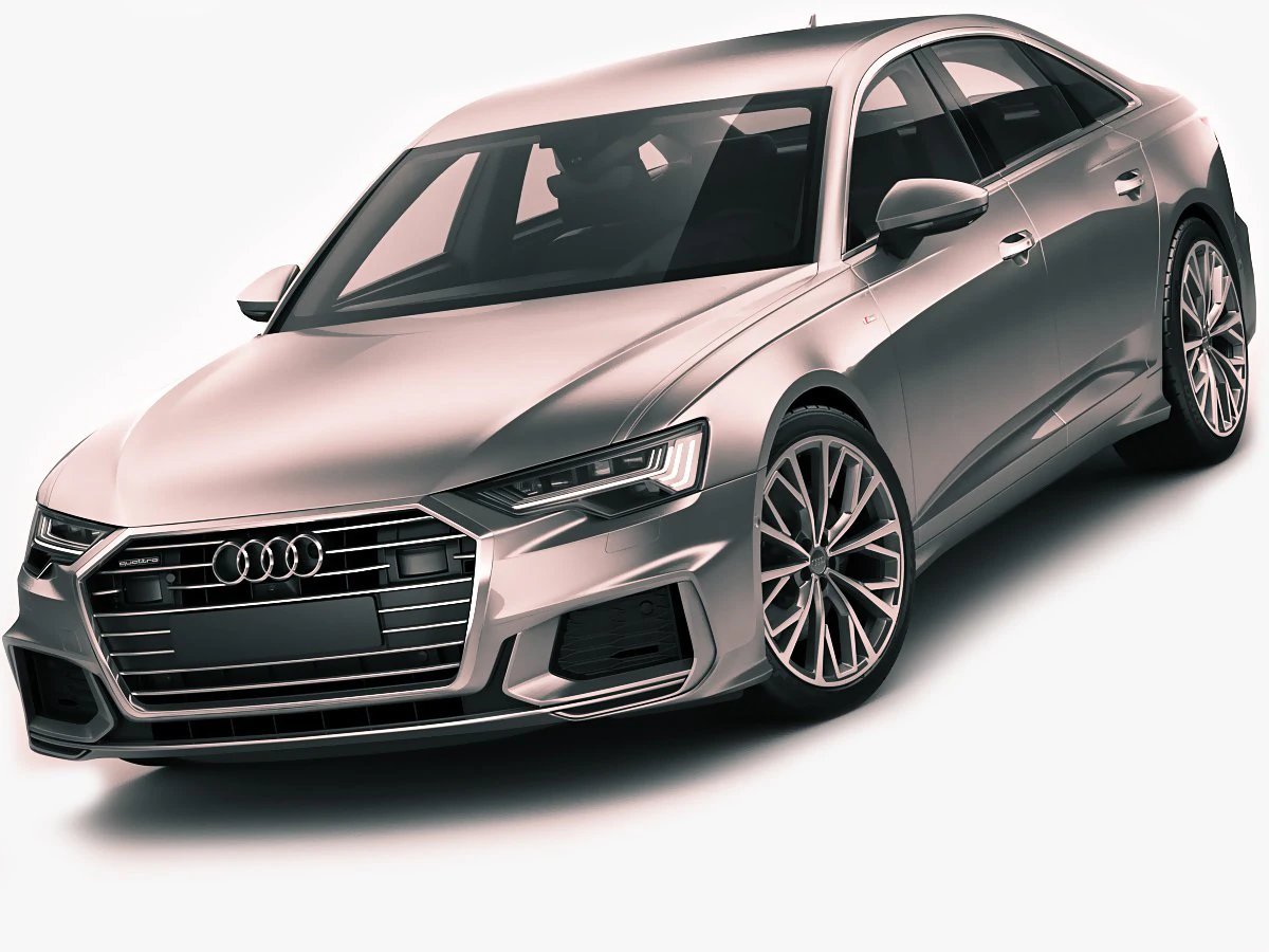 audi a6 2019 s-line 3D Model .c4d .max .obj .3ds .fbx .stl .blend