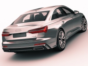 audi a6 2019 s-line 3D मॉडल