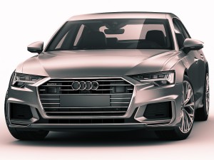 audi a6 2019 s-line 3D मॉडल