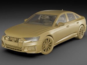 audi a6 2019 s-line 3D मॉडल