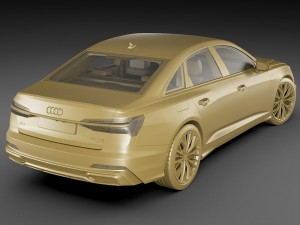 audi a6 2019 s-line 3D मॉडल
