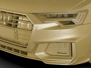 audi a6 2019 s-line 3D Model