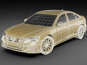 audi a6 2019 s-line 3D मॉडल