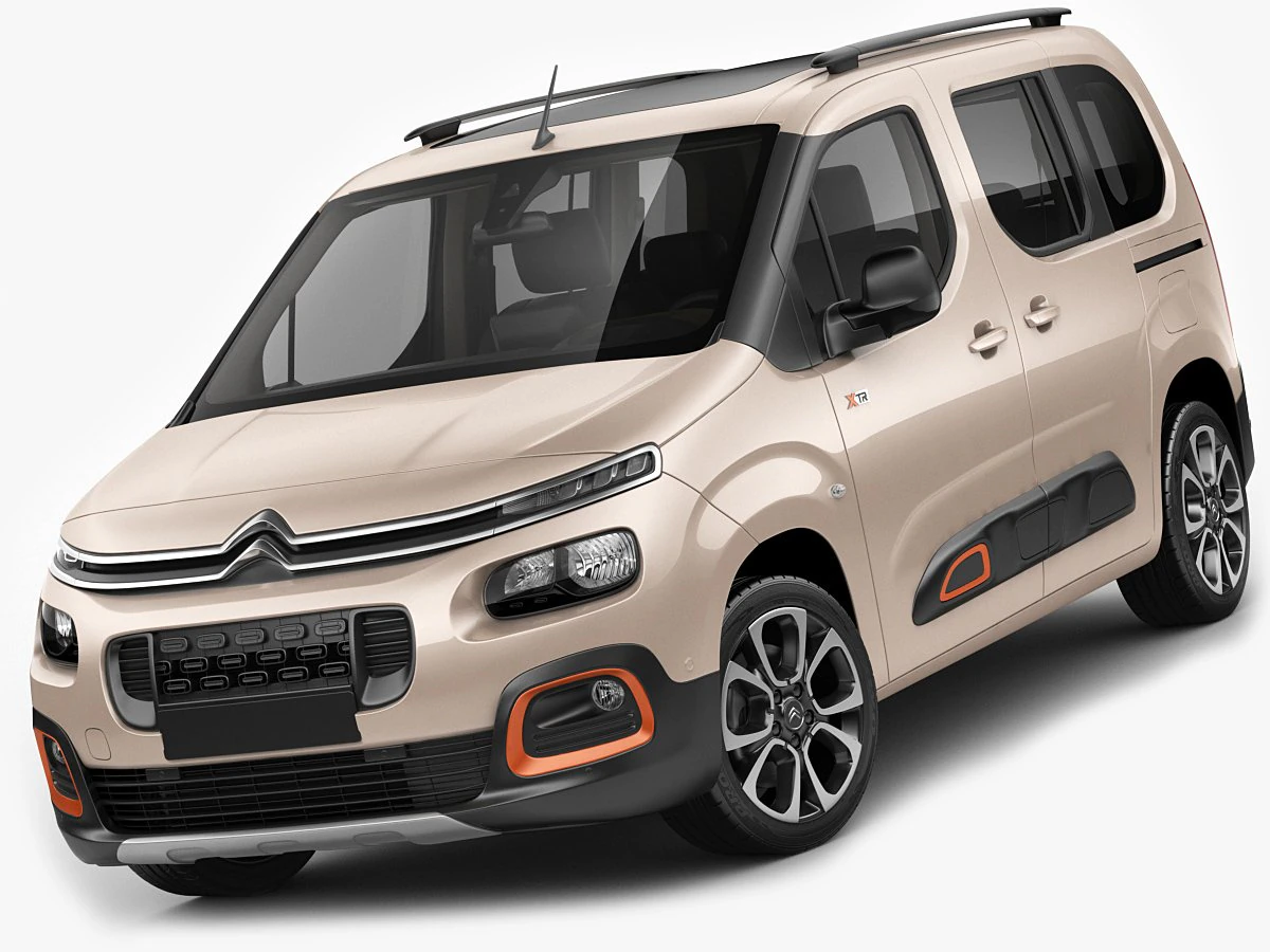 citroen berlingo xtr 2019 3D Model .c4d .max .obj .3ds .fbx .stl .blend