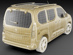 citroen berlingo xtr 2019 3D Model