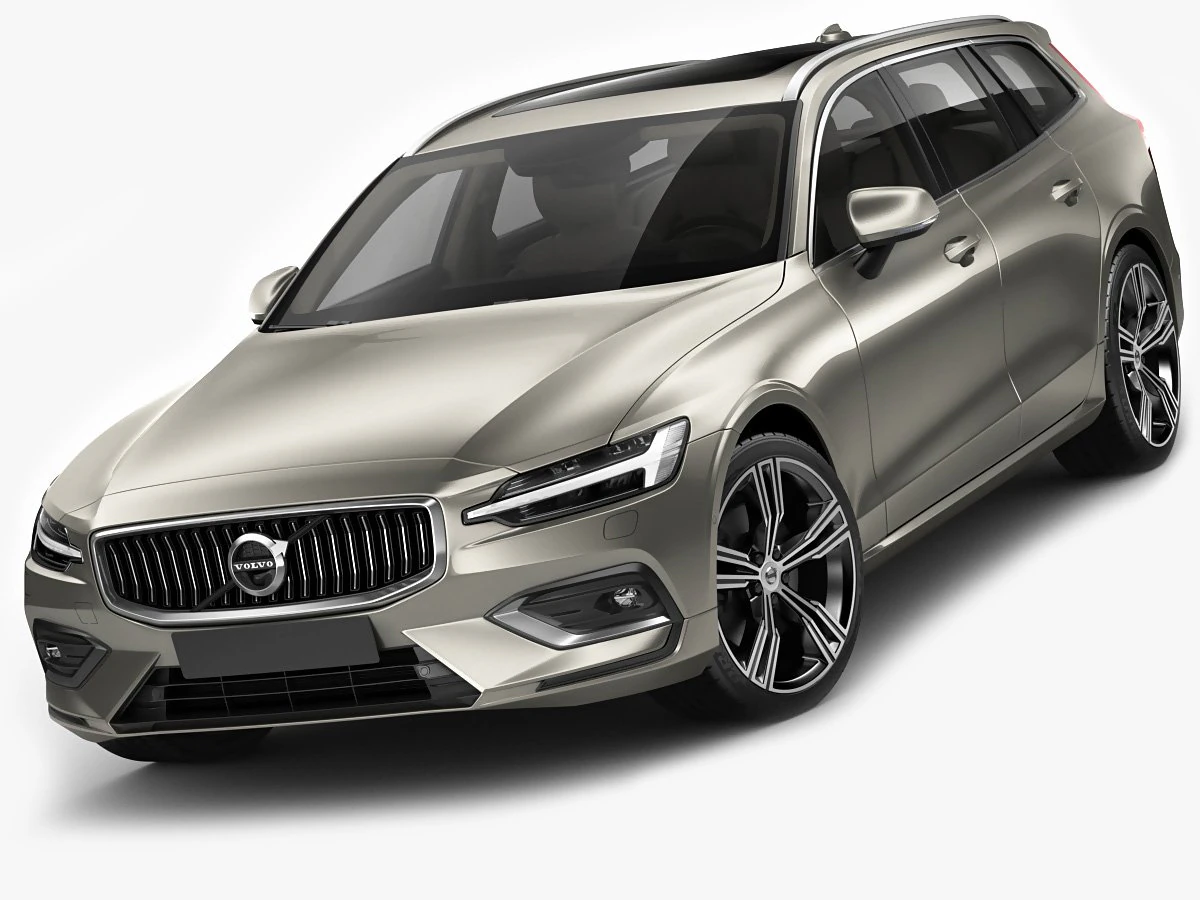 volvo v60 2019 3D Model .c4d .max .obj .3ds .fbx .stl .blend