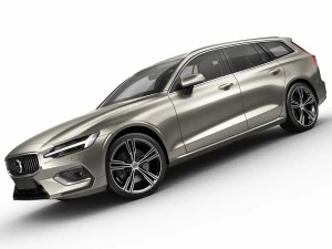 volvo v60 2019 3D Model