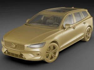 volvo v60 2019 3D Model