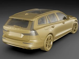volvo v60 2019 3D Model