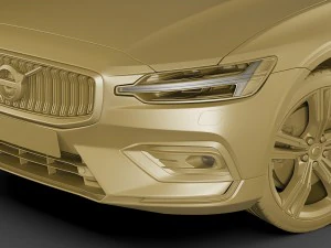 volvo v60 2019 3D Model