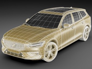volvo v60 2019 Model 3D