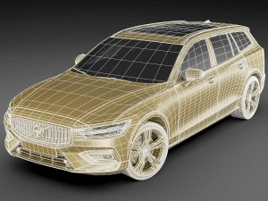volvo v60 2019 3D Model