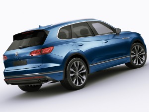 volkswagen touareg 2019 3D 模型