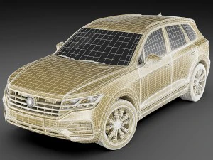 volkswagen touareg 2019 Modelo 3D